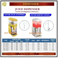 Mesin Pendingin Jus / Juice Dispenser LP-12x1 / LP-12x2 / LP-12x3 / LS-12x1 / LS-12x2  Mesin Makanan dan Minuman Cepat Saji