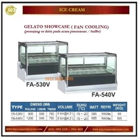 Pemajang Es krim / Gelato Showcase (Fan Cooling) FA-530V / FA-540V Mesin Makanan dan Minuman Cepat Saji