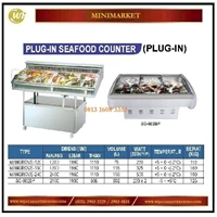 Pendingin Daging / Plug-In Seafood Counter MANGROVE-120 / MANGROVE-180 / MANGROVE-240 / SC-602BP Mesin Makanan dan Minuman Cepat Saji