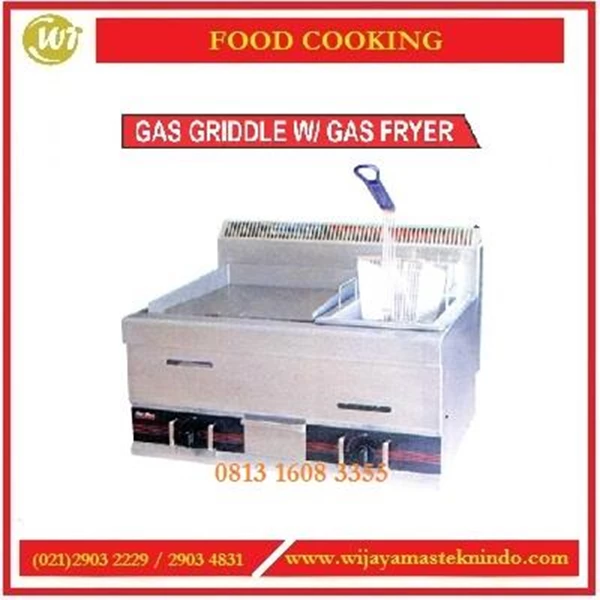 Mesin Pemanggang / Gas Griddle With Gas Fryer HGG-751 Mesin Pemanggang