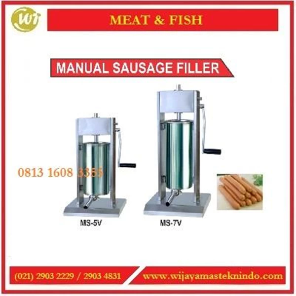 Mesin Pencetak Adonan Sosis / Manual Sausage Filler MS-5V / MS-7V 