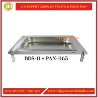 Tempat Prasmanan dengan Nampan Stainless Steel / SS Buffet Display Stand With Food Pan BDS-11 + PAN-1165 Commercial Kitchen