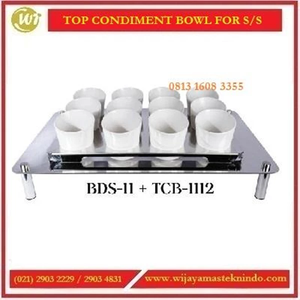 Tempat Mangkuk Bumbu / Top Condiment Bowl For SS BDS-11 + TCB-1112 Commercial Kitchen