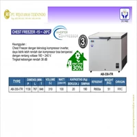 Chest Freezer -15~-26°C / AB-330-ITR / Pendingin