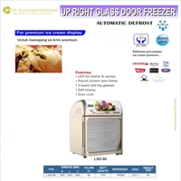 Upright Glass Door Freezer / LSD-86 / Showcase Ice Cream / Ice Cream Portable Freezer