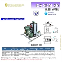 Water Cooled Condenser / Mesin Pembuat Es Batu Kering / GM-80K / GM-100K