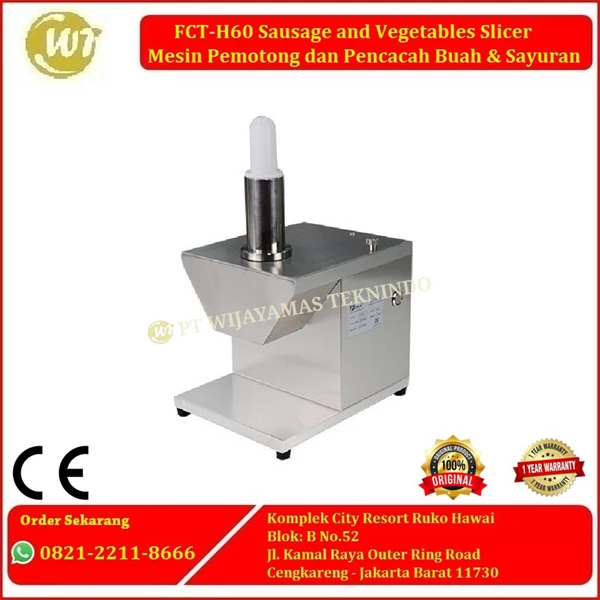 FCT-H60 Sausage and Vegetables Slicer food processors – Mesin Pemotong dan Pencacah Buah dan Sayuran